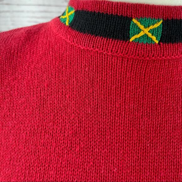 P'Galli Designs elf red rhinestone sweater - Picture 6 of 13